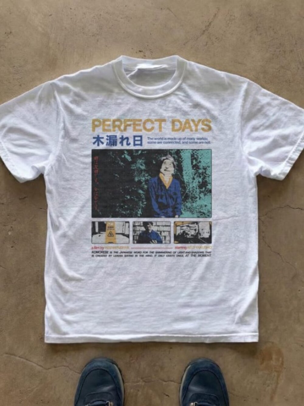 Perfect Days Movie Poster T-Shirt, Wim Wenders Japanese Streetwear Tee